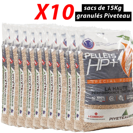 Pack 10 Sacs de 15 kg Granulés PIVETEAU